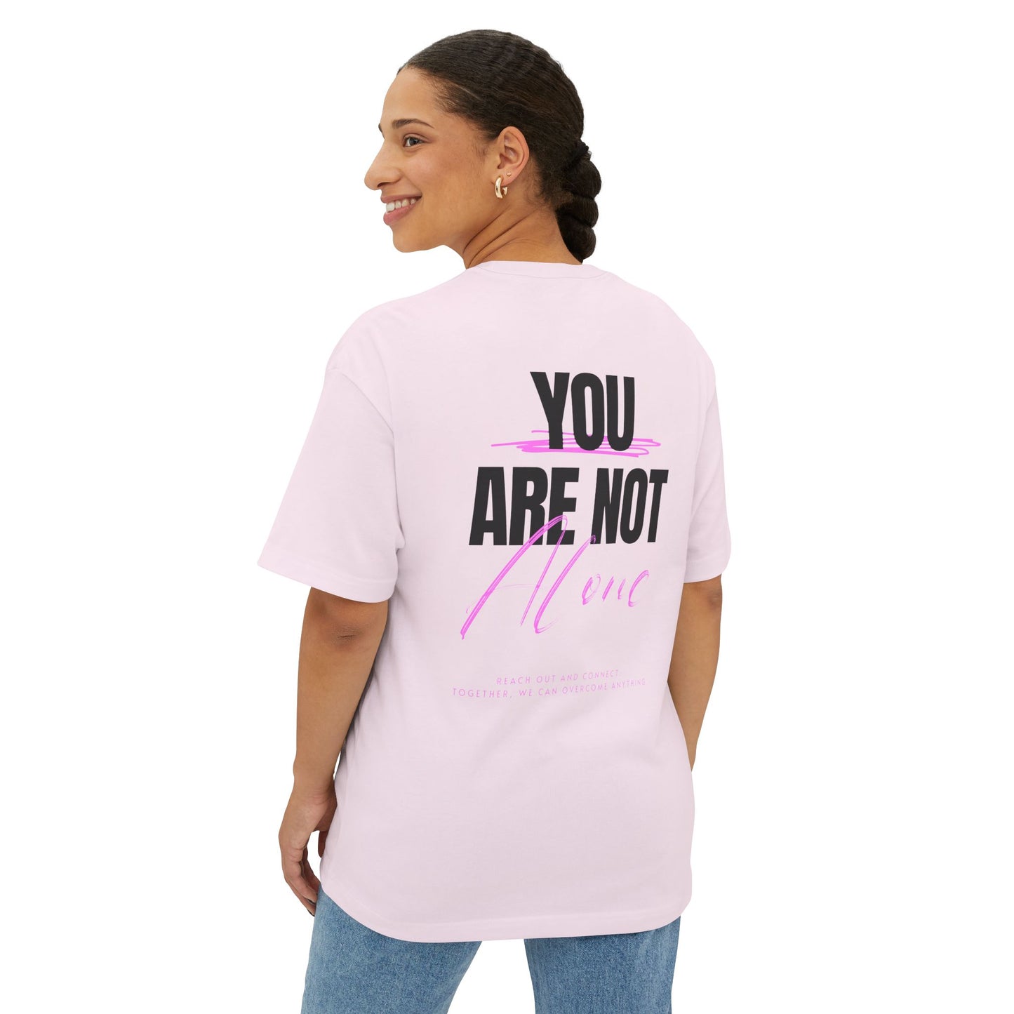 F&BPD - You Are Not Alone Oversized Tee – Hope & Awareness Shirt