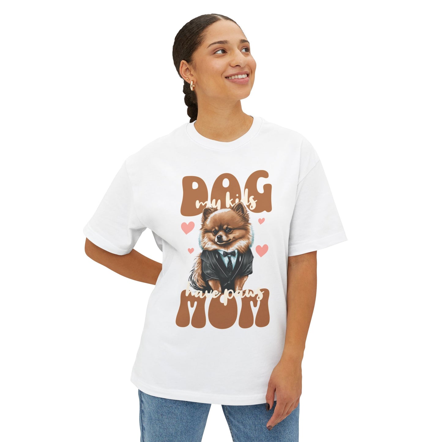 Oversized Dog Mom T-Shirt | Cute & Comfy Pet Lover Tee - FPD