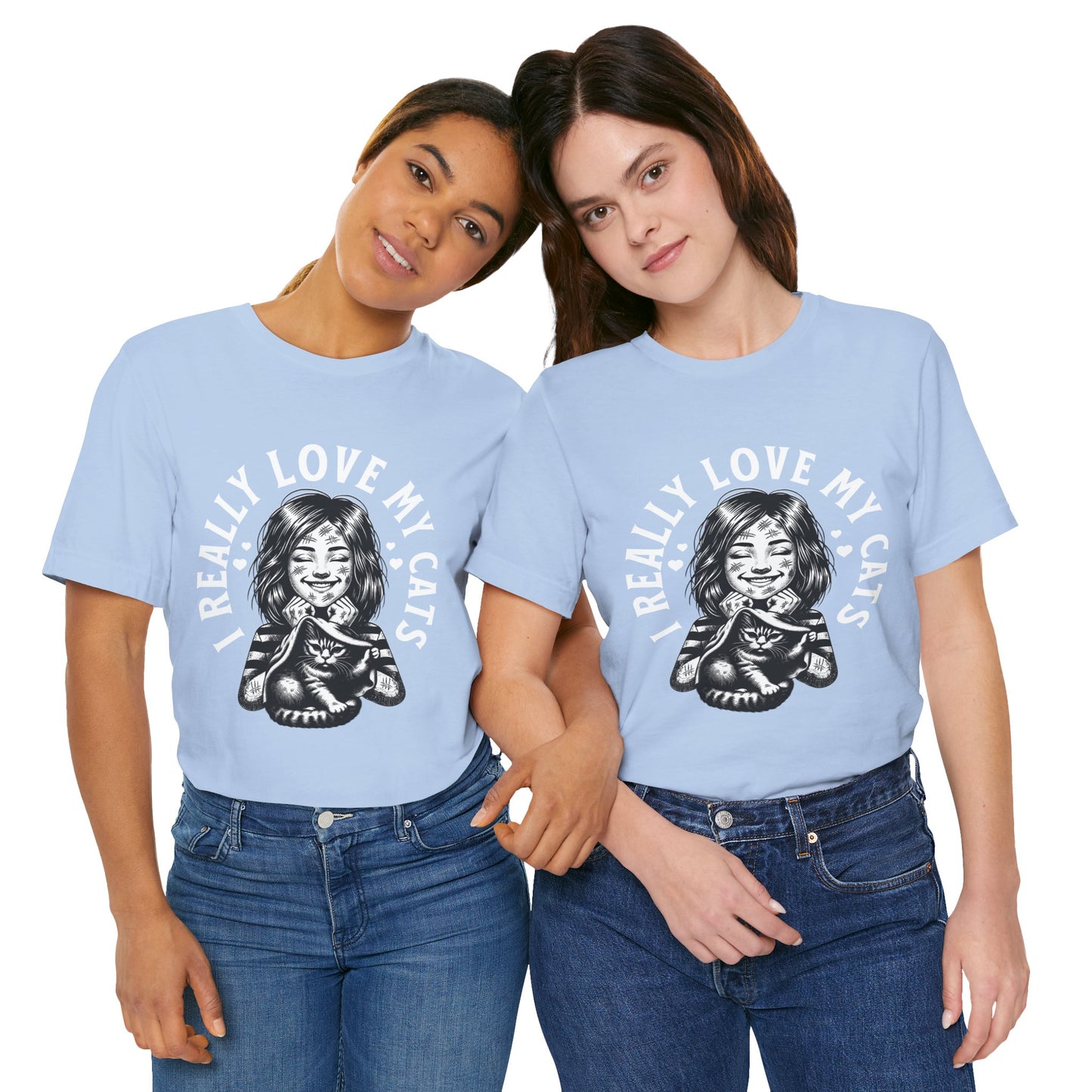 I Really Love My Cats T-Shirt | Cute Cat Lover Unisex Tee - FPD