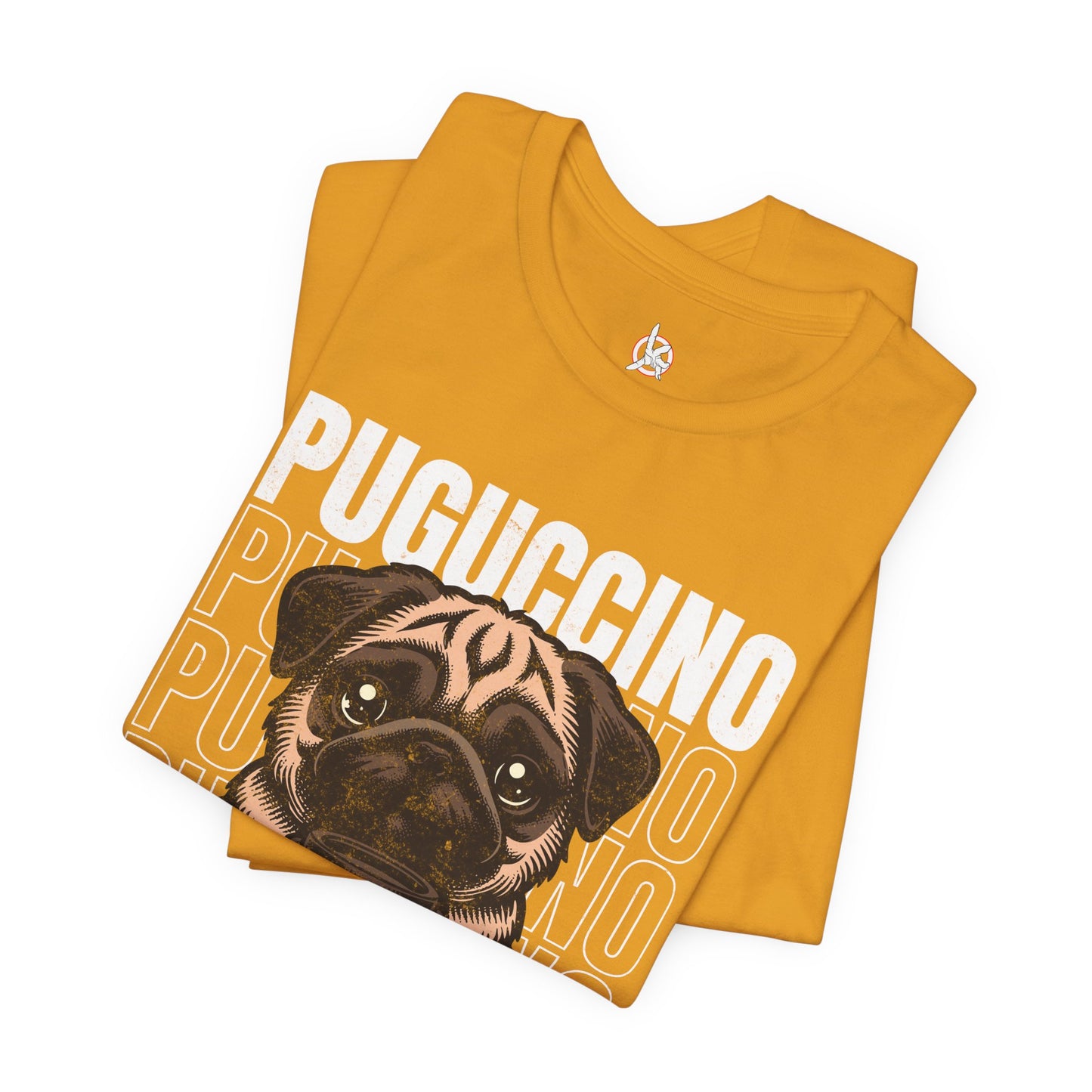 FPD - Unisex T-shirt - Puguccino Tee – Coffee & Pug Lover Statement Shirt