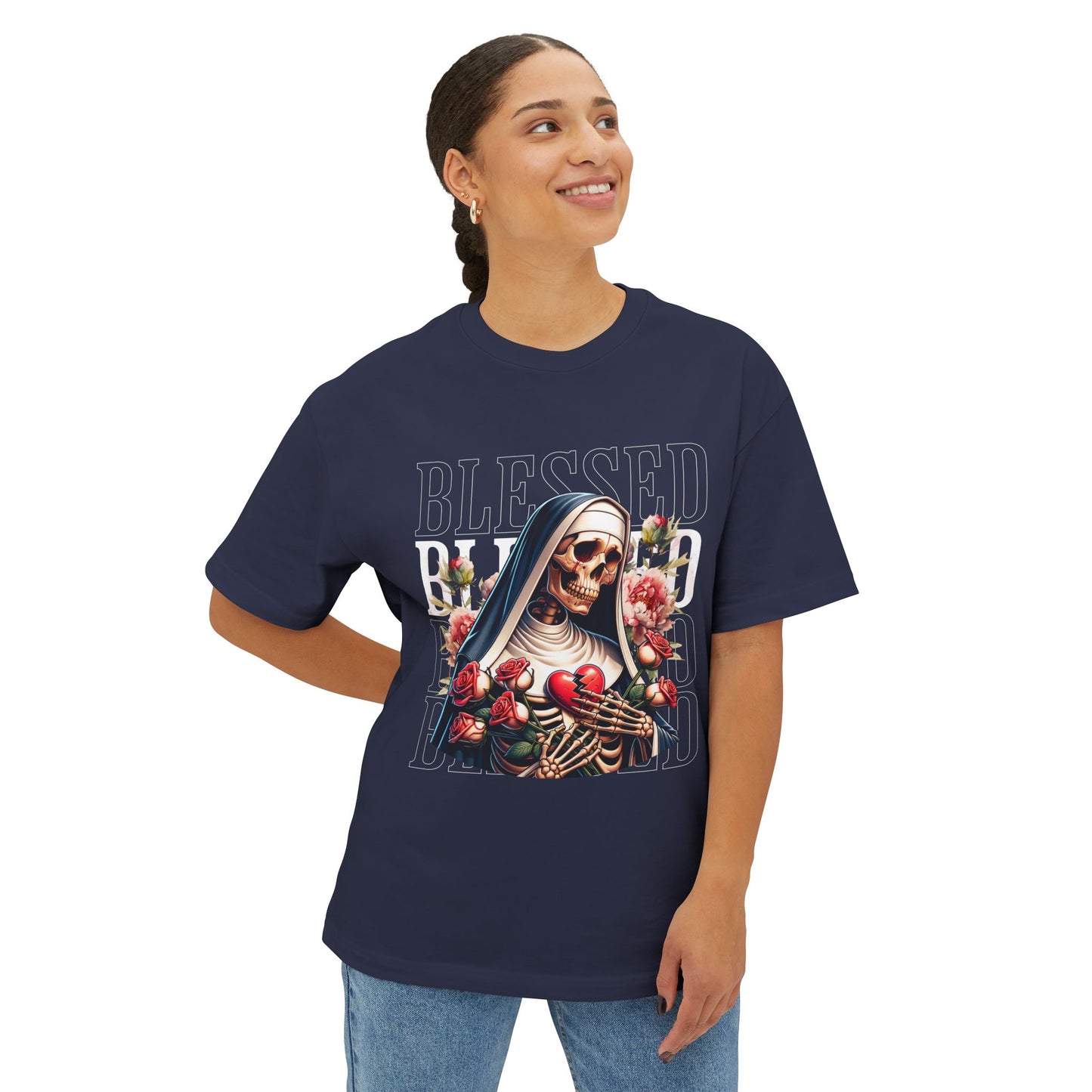 FPD - Blessed Oversized Tee – Minimalist Faith & Gratitude Shirt