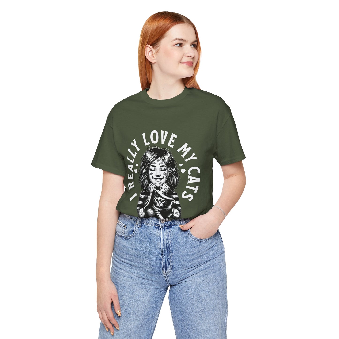 I Really Love My Cats T-Shirt | Cute Cat Lover Unisex Tee - FPD