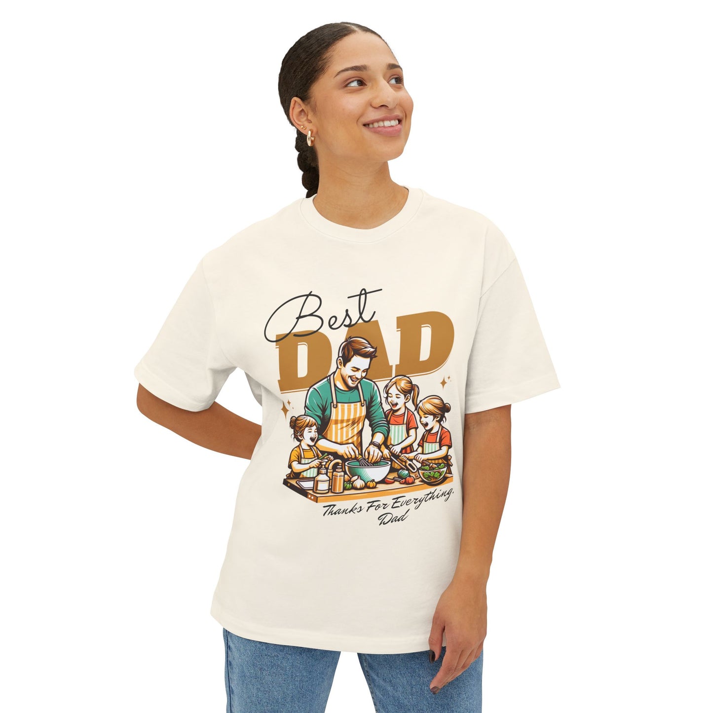 Best Dad Oversized T-Shirt – Relaxed Fit | Father’s Day Gift