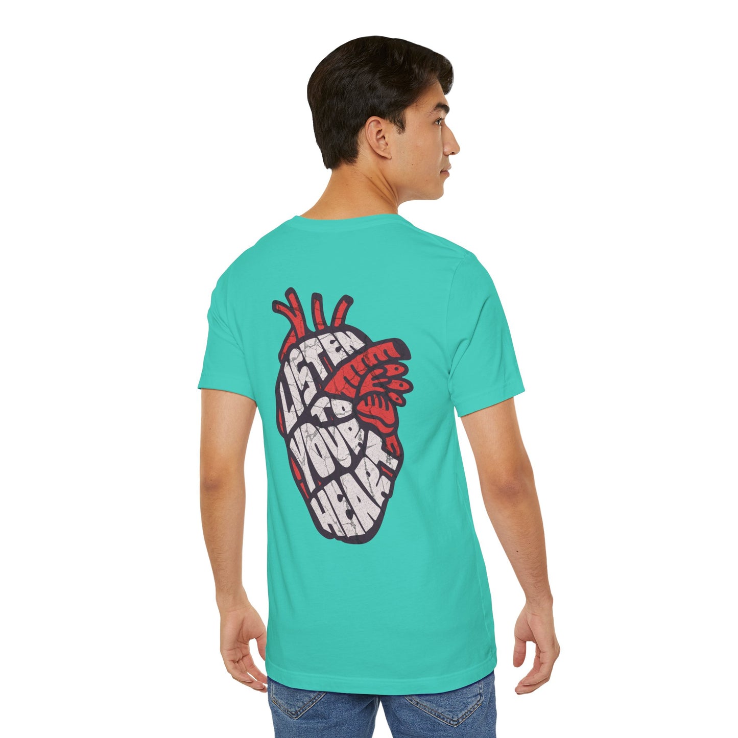 F&BPD - Unisex T-shirt - Listen to Your Heart Tee – Intuition & Emotion Statement Shirt