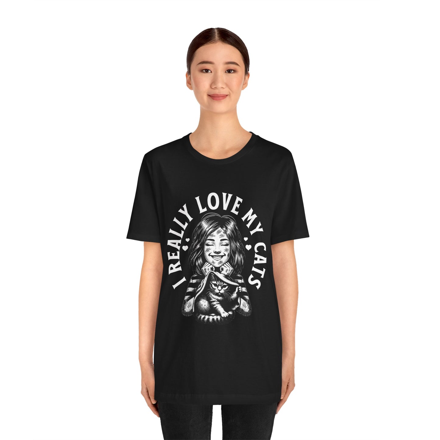 I Really Love My Cats T-Shirt | Cute Cat Lover Unisex Tee - FPD