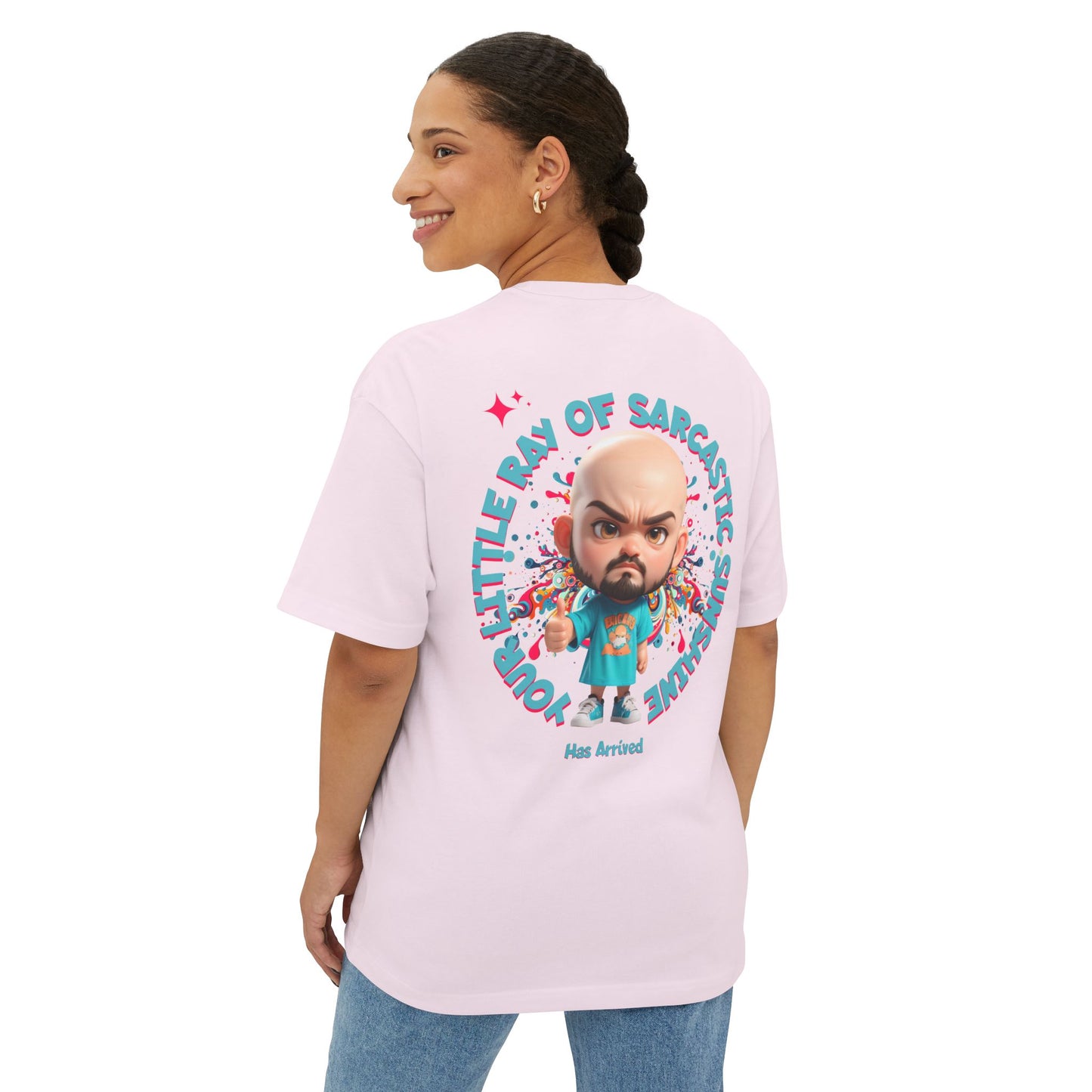 Your Little Ray of Sarcastic Sunshine Oversized Graphic Tee – BPD Humor Shirt