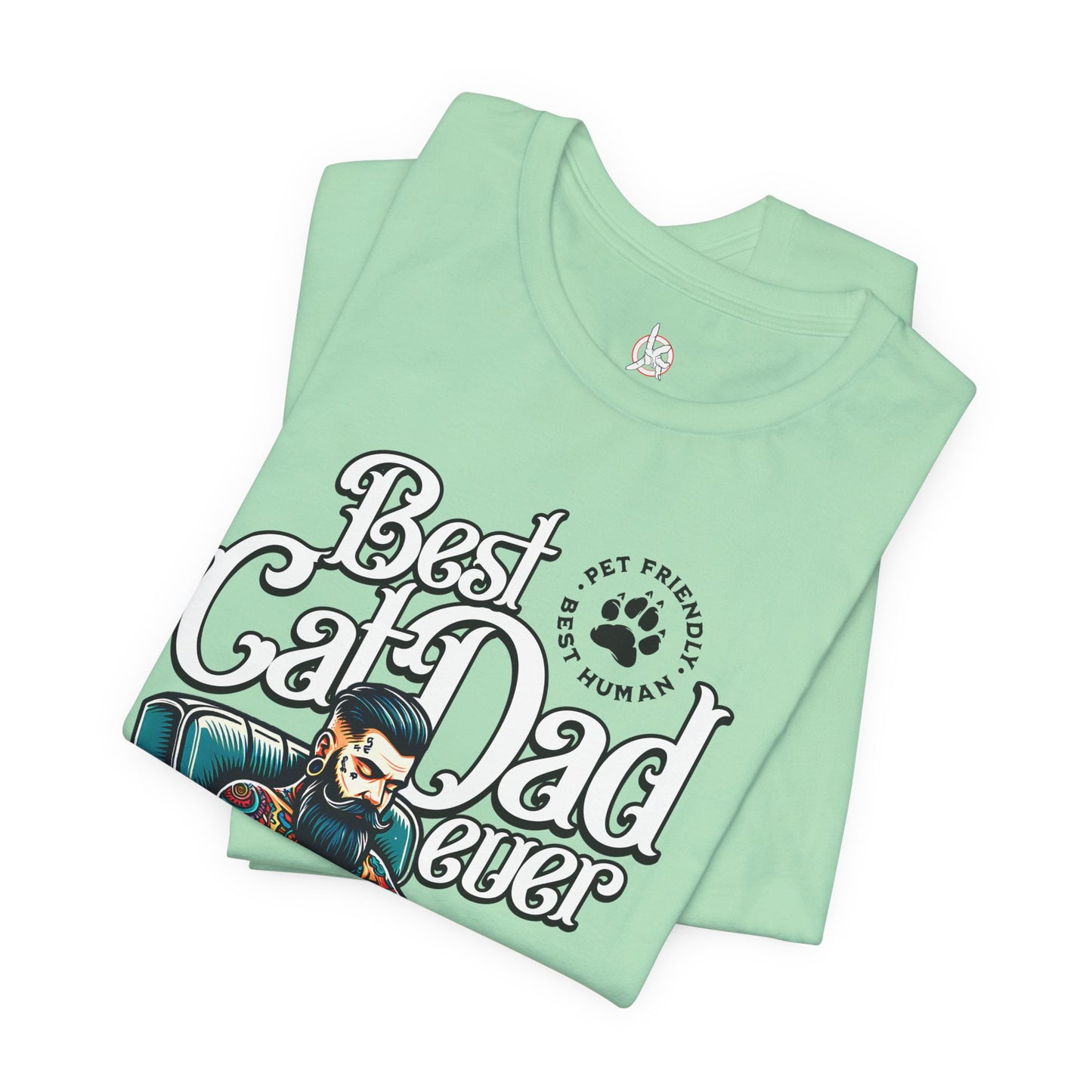 Best Cat Dad Ever Unisex T-Shirt – Perfect Gift for Cat Lovers - FPD