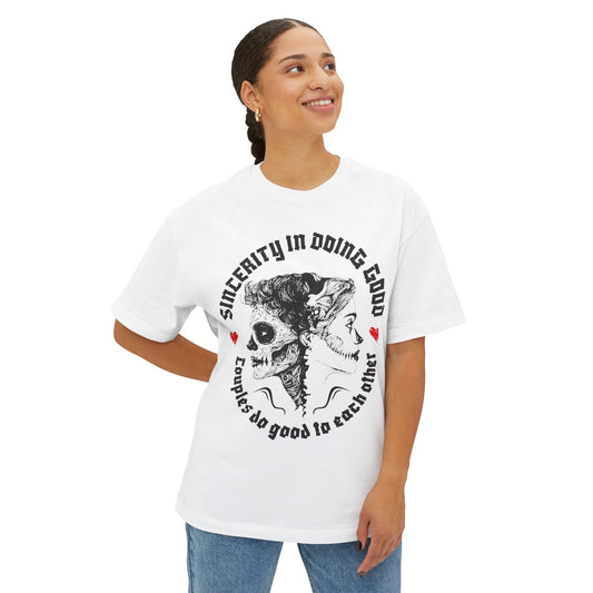 FPD - Sincerity in Doing Good Oversized Tee – Kindness Statement Shirt