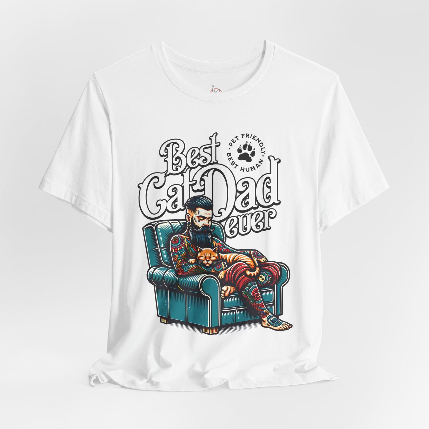 Best Cat Dad Ever Unisex T-Shirt – Perfect Gift for Cat Lovers - FPD