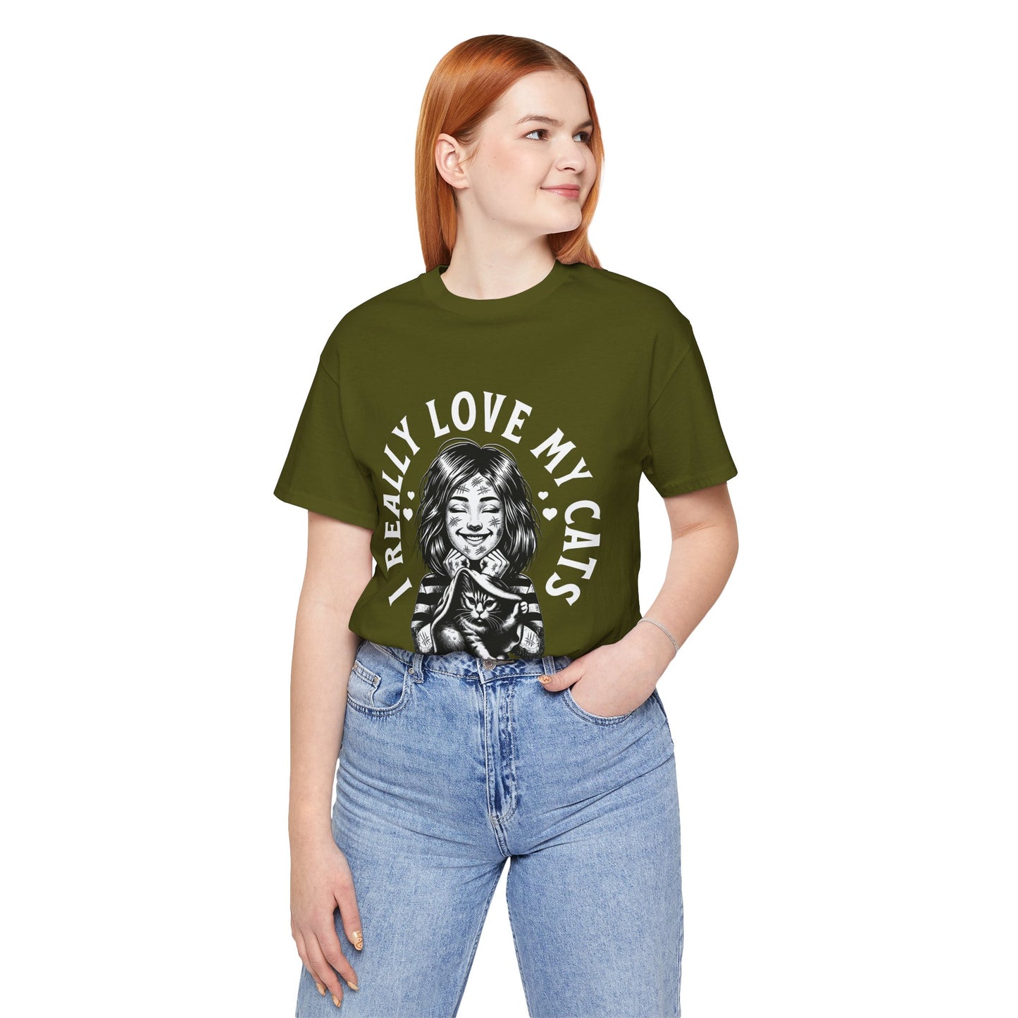 I Really Love My Cats T-Shirt | Cute Cat Lover Unisex Tee - FPD