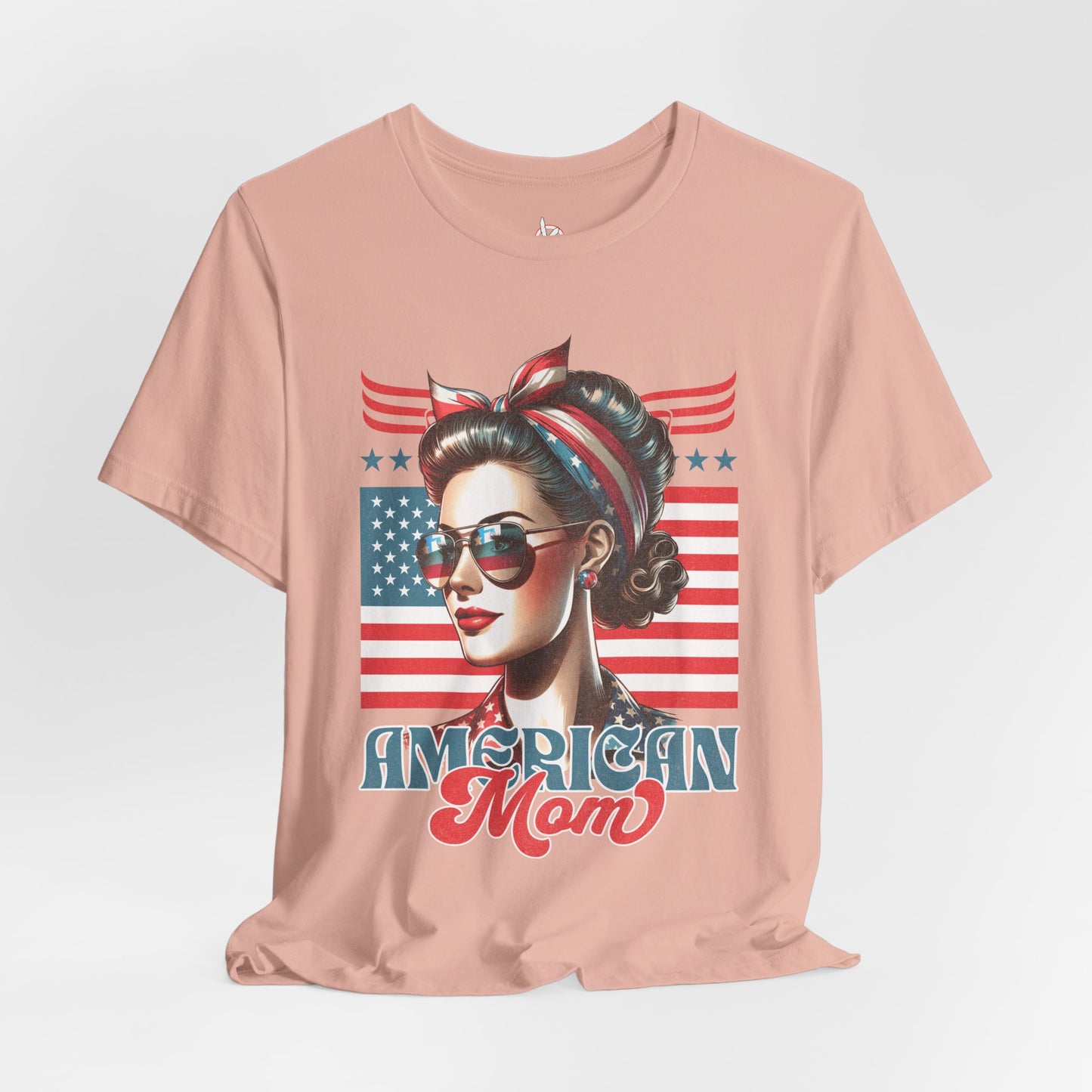 American Mom T-Shirt – Patriotic Tee for Moms
