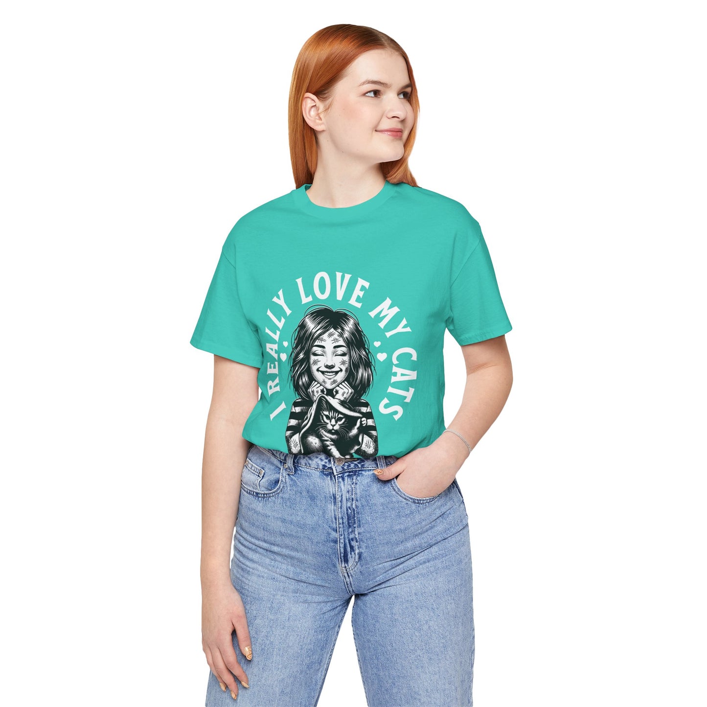 I Really Love My Cats T-Shirt | Cute Cat Lover Unisex Tee - FPD