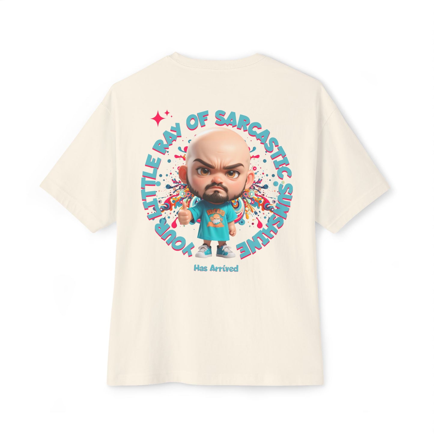 Your Little Ray of Sarcastic Sunshine Oversized Graphic Tee – BPD Humor Shirt