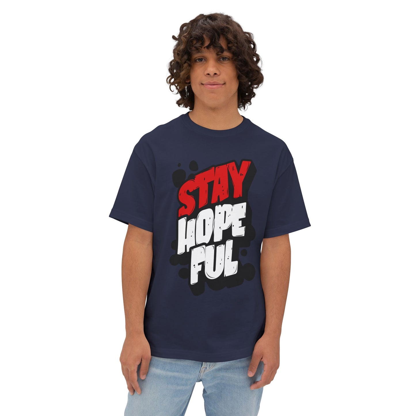 FPD - Stay Hopeful Oversized Tee — Light in Dark Times Statement Shirt