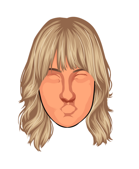 Character & Human Faces Model 23 - Digitalized Arts Baked Art Illustration