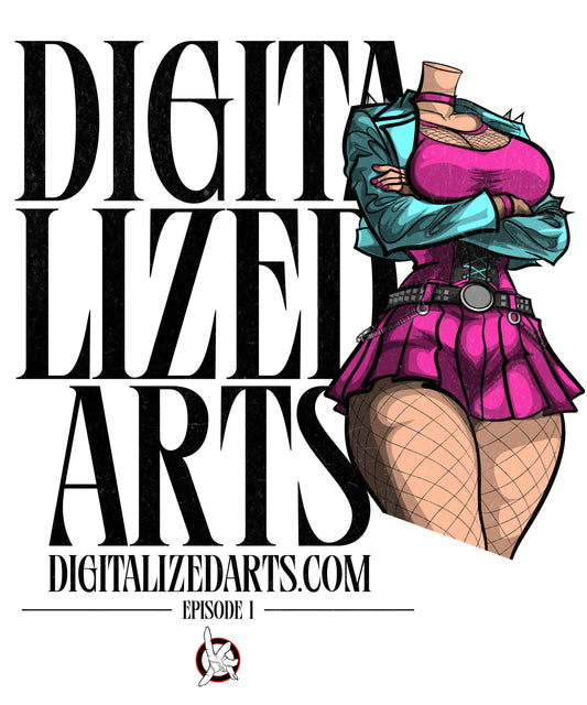 Free Digital Art Template – Editable Adobe Illustrator Vector Sample