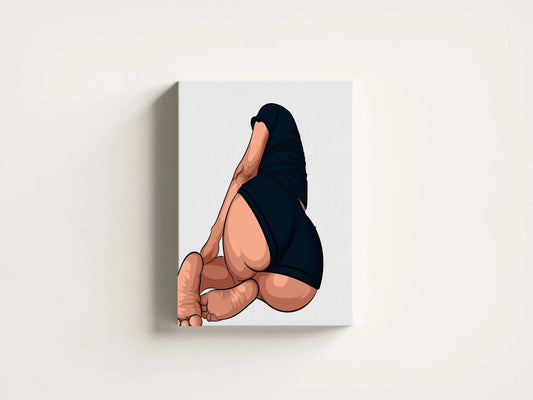 Baked Art - Model 103 digital artwork featuring a figure in a relaxed pose with modern coloring.