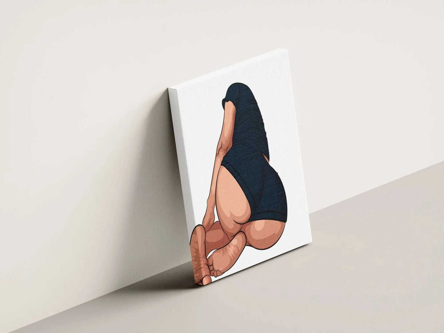 Baked Art Model 103 canvas featuring a relaxed pose with detailed shading and modern coloring.
