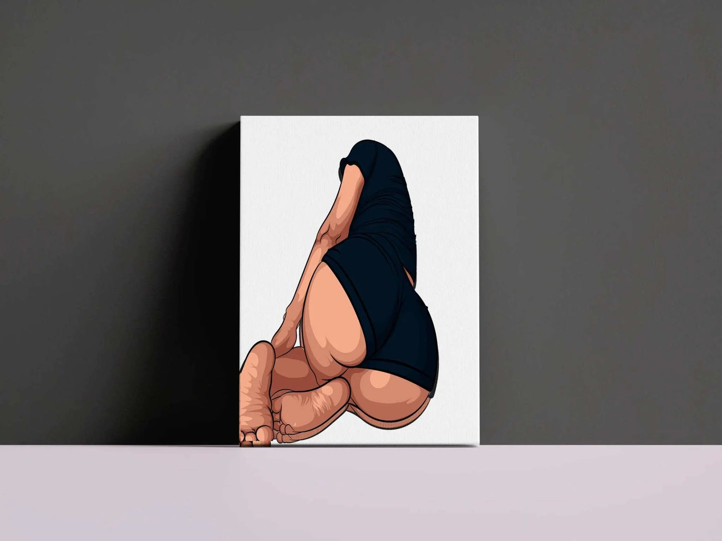 Baked Art - Model 103 digital illustration featuring a relaxed figure pose and intricate shading.