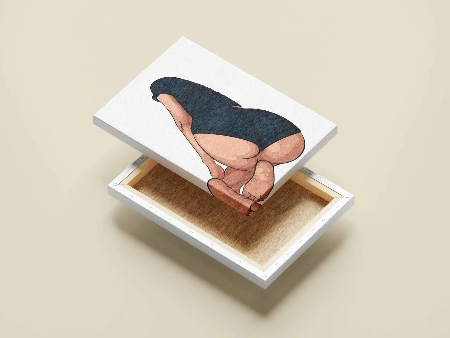 Baked Art - Model 103 digital artwork with relaxed pose and modern shading in open box.