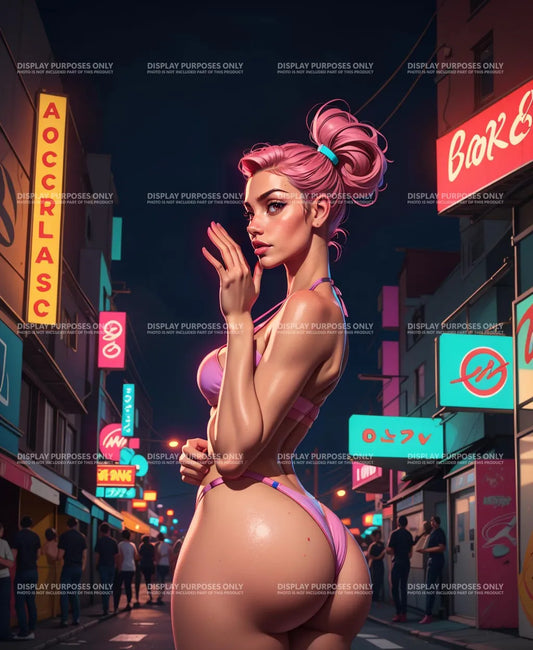 Bikini Model 14 - Digitalized Arts Baked Art