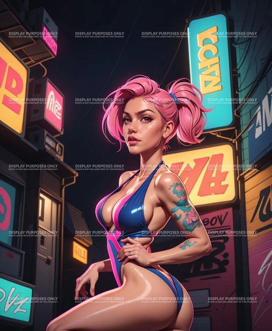 Bikini Model 3 - Digitalized Arts Baked Art