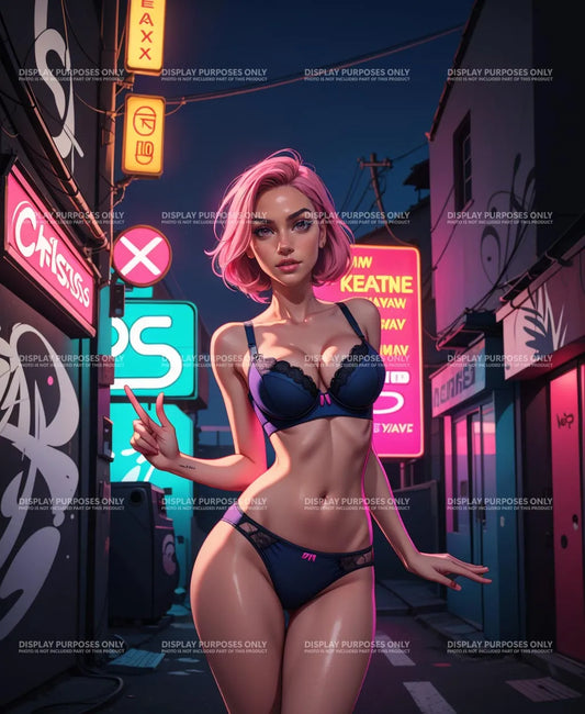 Lingerie Model 38 - Digitalized Arts Baked Art