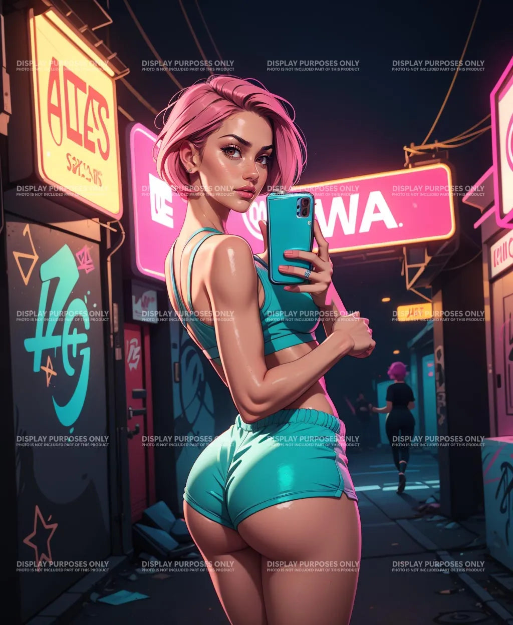 Lingerie Model 42 - Digitalized Arts Baked Art