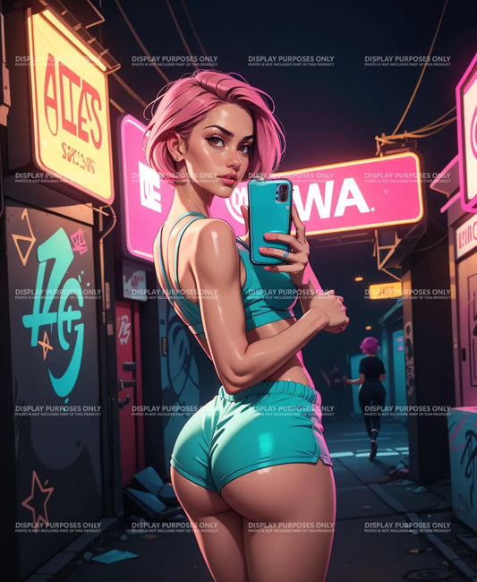 Lingerie Model 42 - Digitalized Arts Baked Art