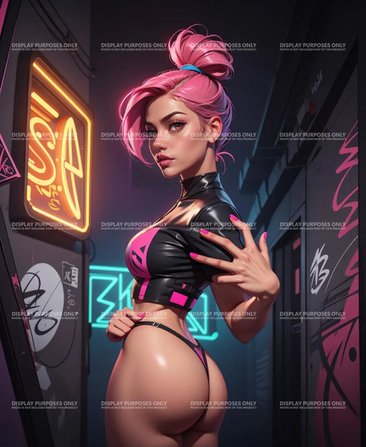 Lingerie Model 5 - Digitalized Arts Baked Art