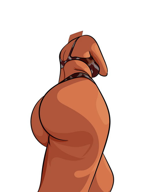 Model 10 - Baked Art: Sensual digital artwork of a figure in lingerie.