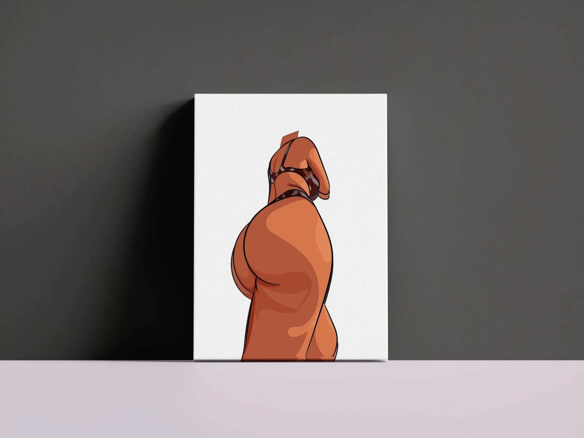 Model 10 - Baked Art digital artwork featuring a sensual figure in lingerie.