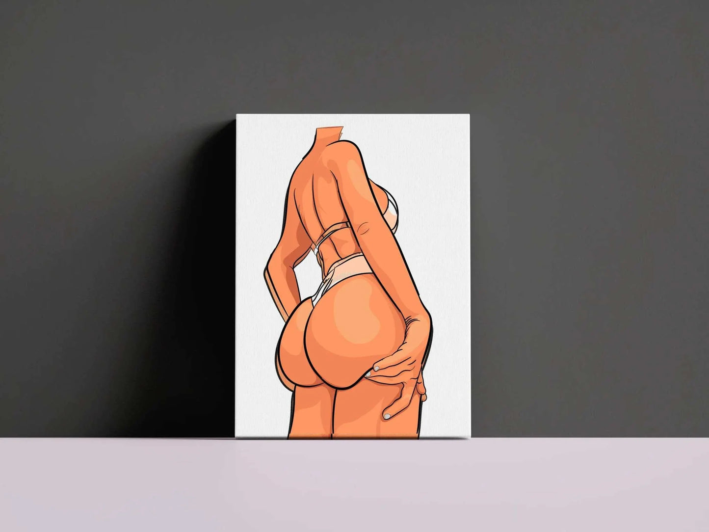 Lingerie Model 11 artwork by Digitalized Arts in stylish white bikini.