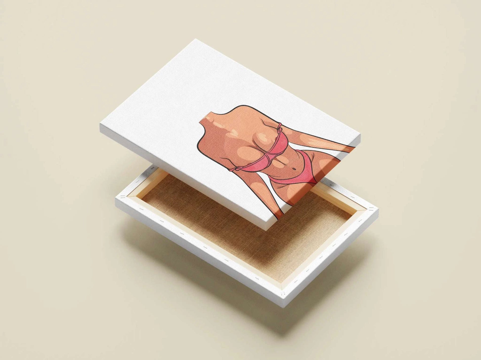 Model 18 - Baked Art featuring a figure in a red bikini, showcasing intricate detailing and lifelike anatomy.