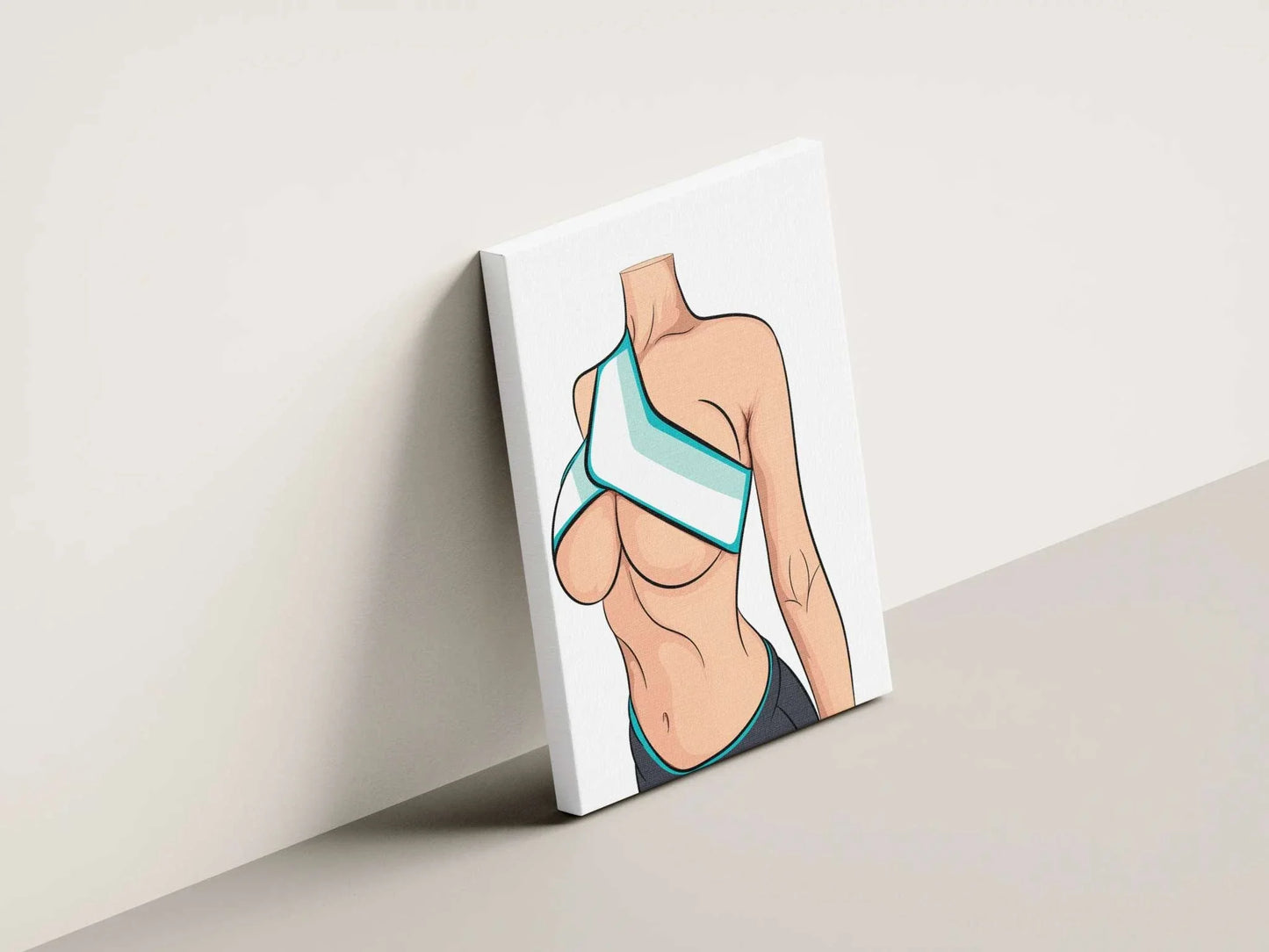 Model 22 - Baked Art featuring dynamic athletic figure in modern top, digital illustration.