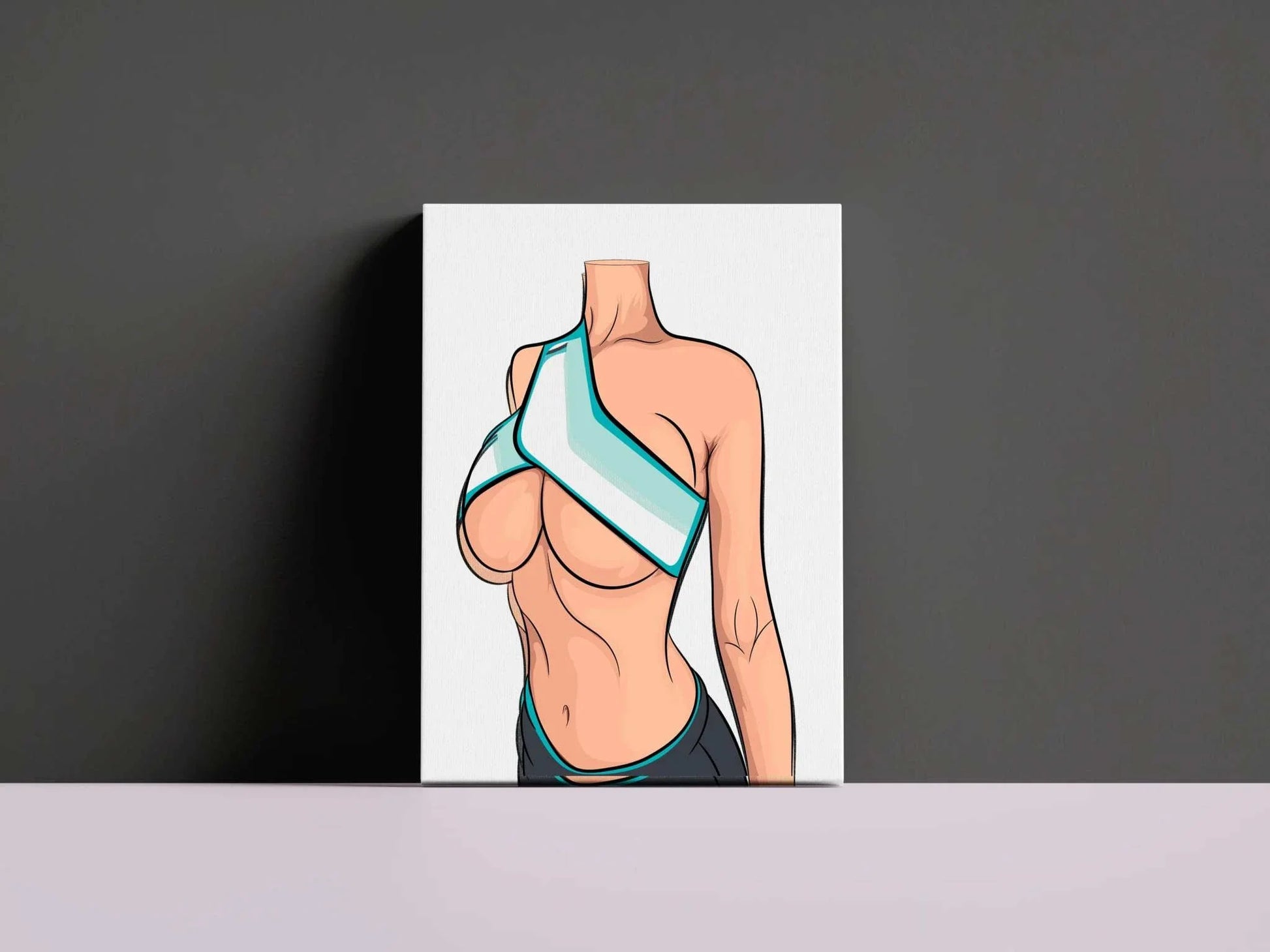 Model 22 - Baked Art featuring athletic figure in modern top.