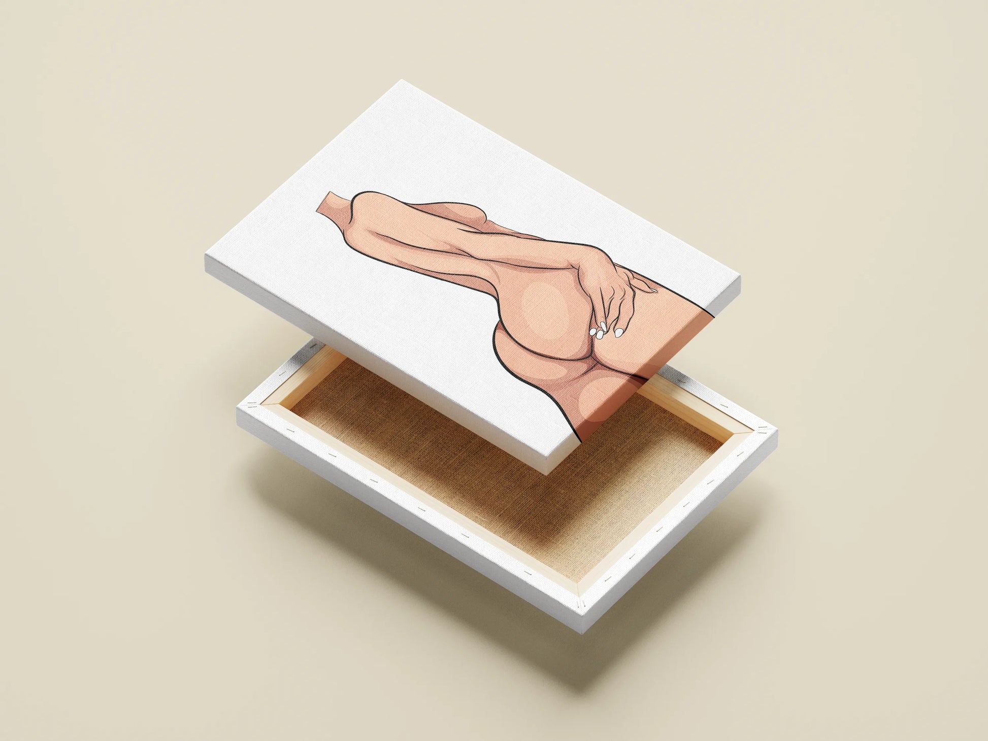 Bold and curvy digital female figure artwork for download, perfect for creative projects and graphic design.