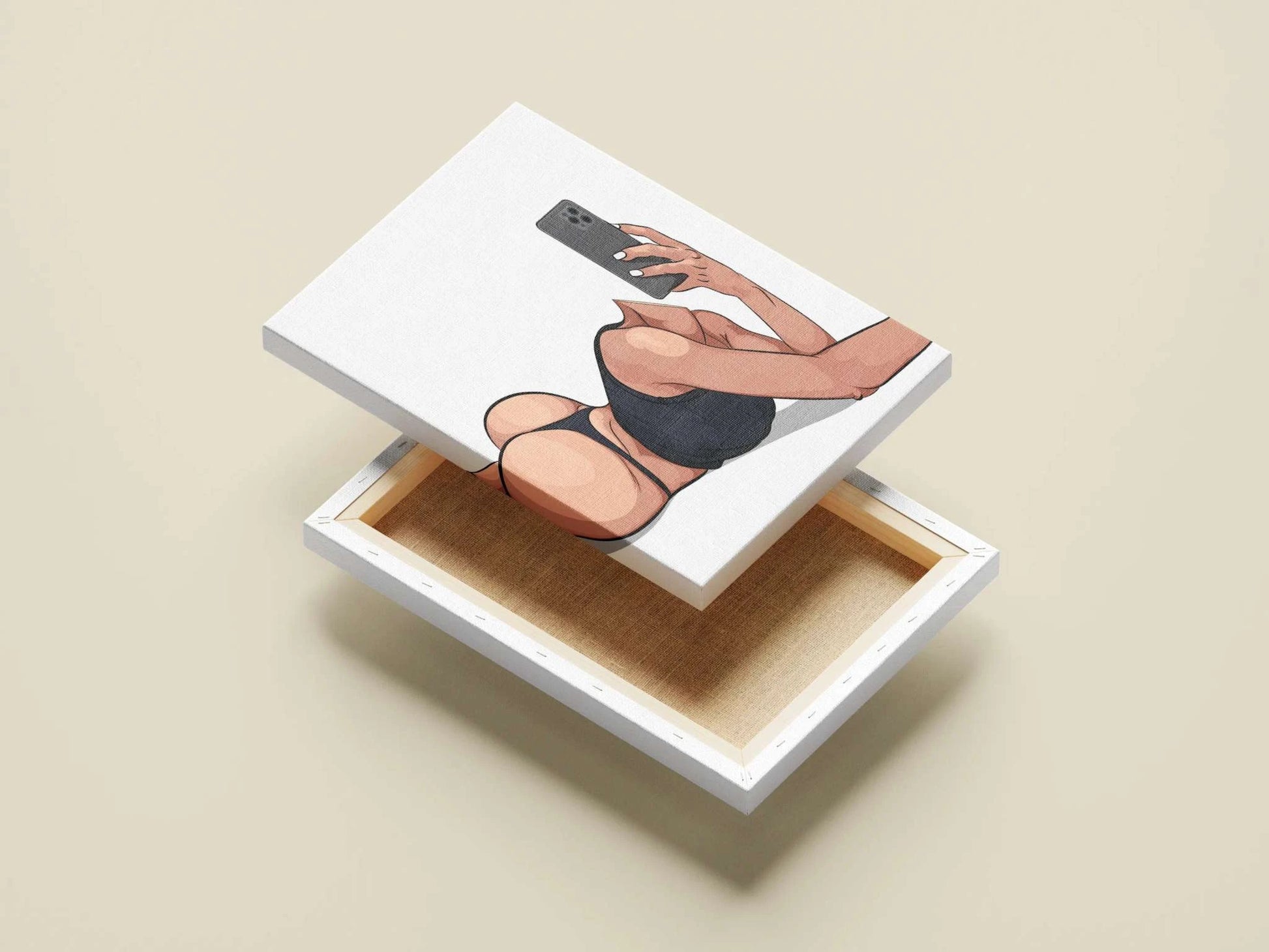 Digital illustration of Model 36 in a bold pose, featuring sleek lines and a modern color palette, from the Baked Art collection.