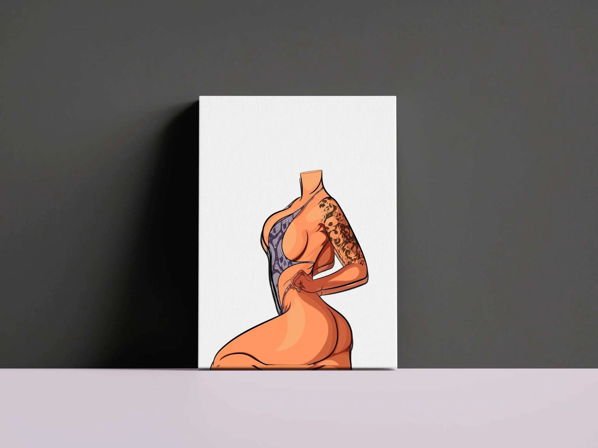 Model 3 Baked Art digital illustration on canvas, showcasing intricate design for creative projects.