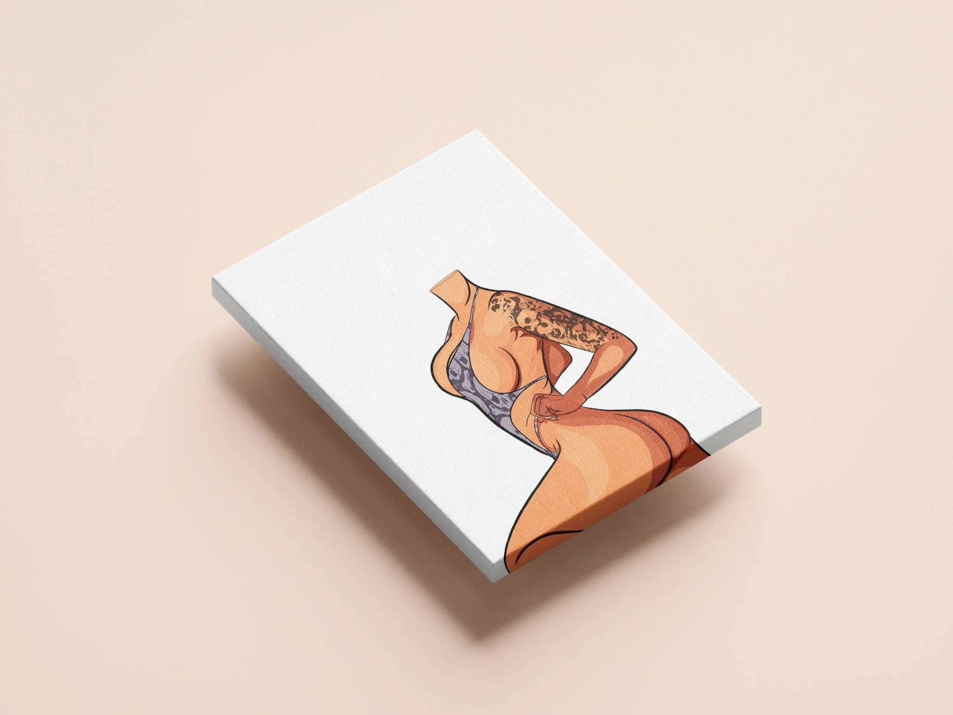 Model 3 Baked Art digital illustration featuring intricate bikini design.