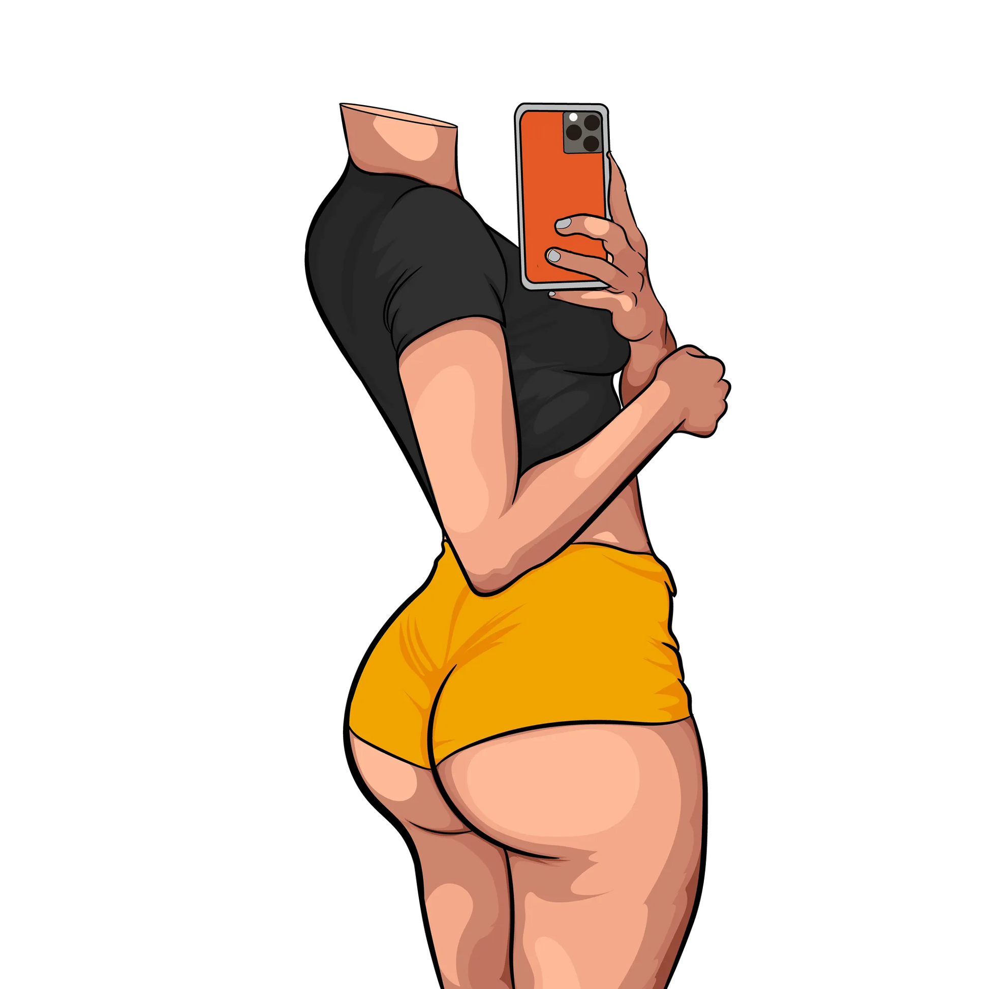 Model 42 - Baked Art digital artwork featuring bold lines and vibrant colors.