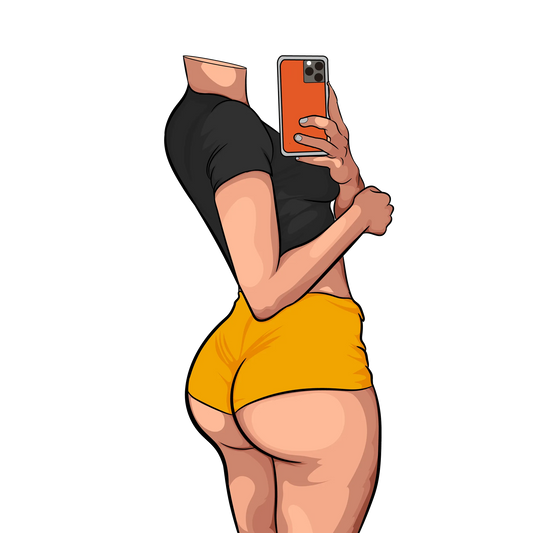 Model 42 - Baked Art digital artwork featuring bold lines and vibrant colors.