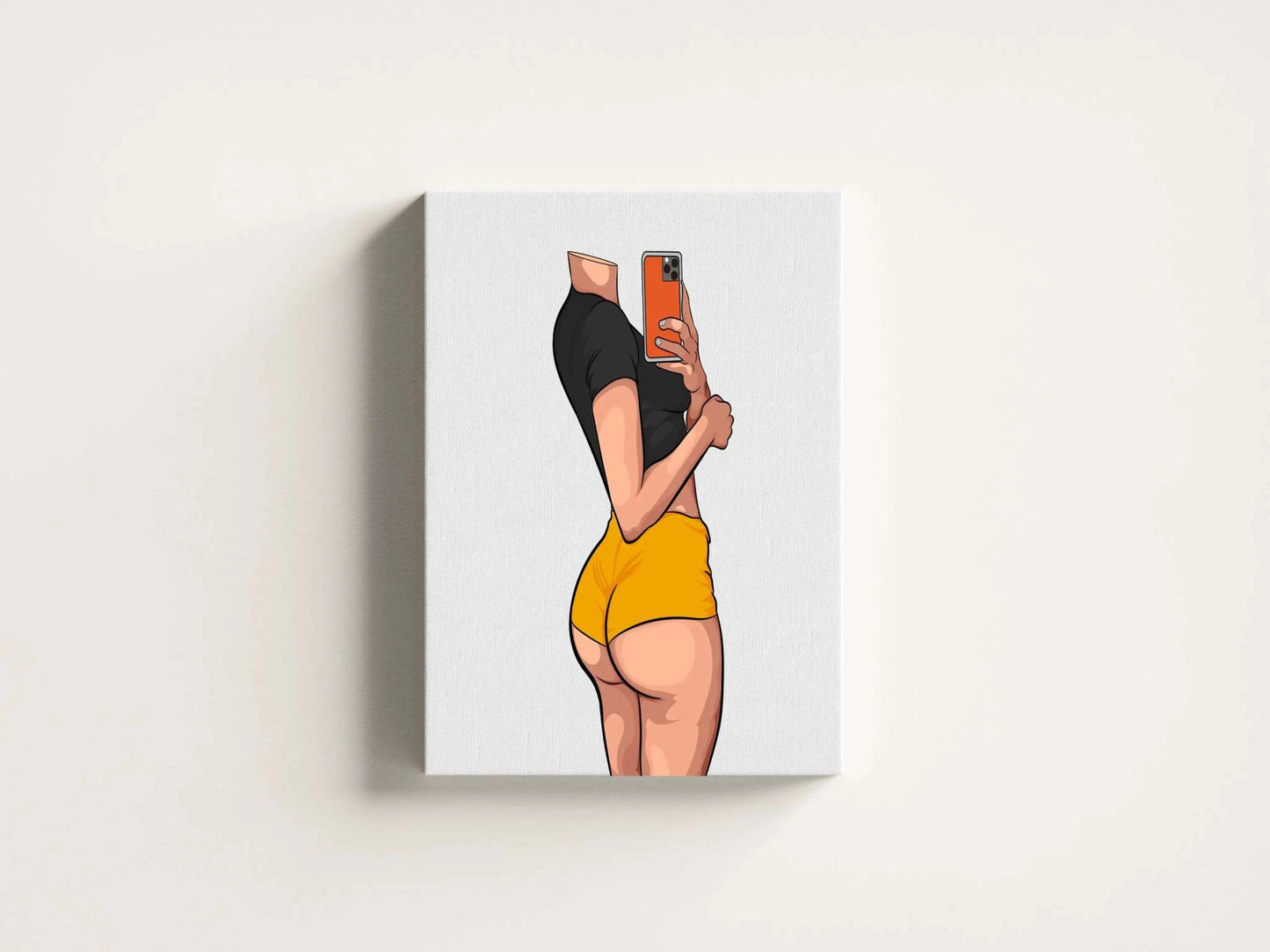 Digital artwork of "Lingerie Model 42" featuring sleek modern aesthetics and vibrant colors, ideal for creative projects.