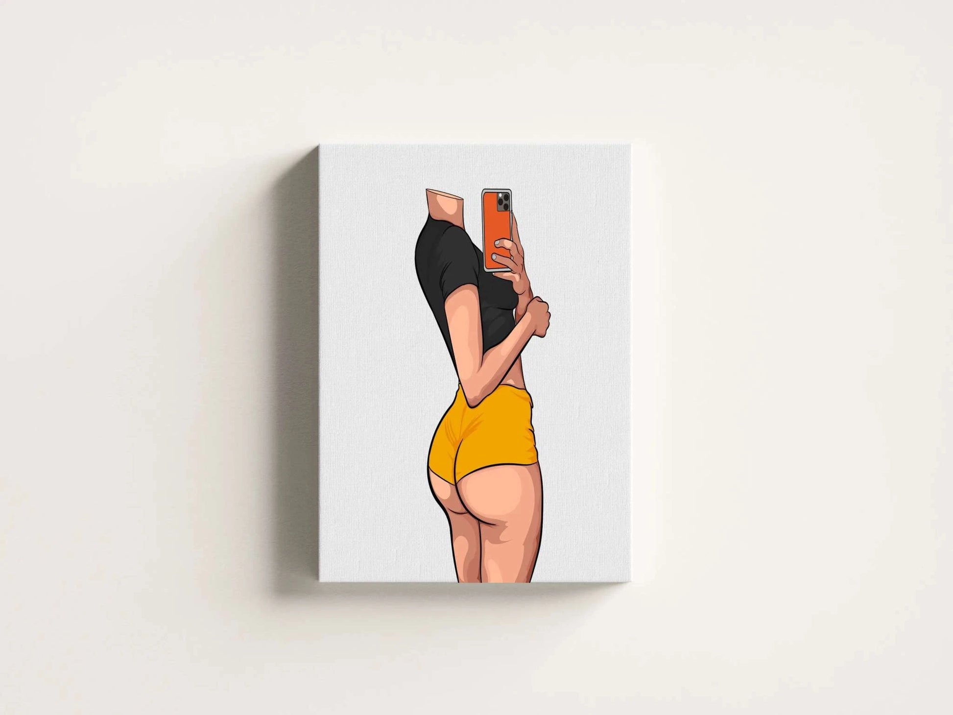 Digital artwork of "Lingerie Model 42" featuring sleek modern aesthetics and vibrant colors, ideal for creative projects.