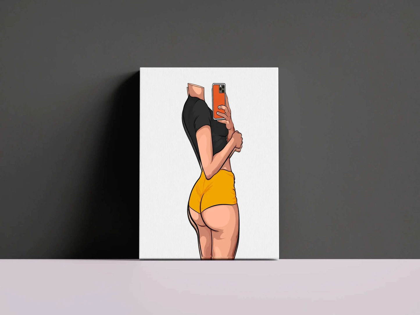 Model 42 - Baked Art: digital artwork with bold lines and vibrant colors, perfect for fashion and marketing content.