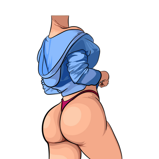 Model 43 - Baked Art digital illustration, vibrant colors, bold lines, modern fashion.