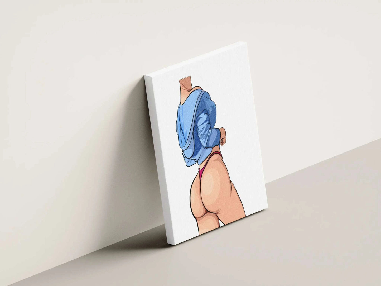 Model 43 - Baked Art digital illustration with bold lines and vibrant colors.