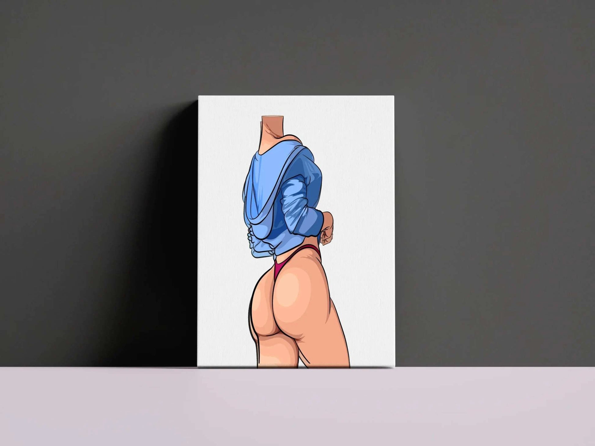 Model 43 - Baked Art digital illustration featuring bold lines and vibrant colors.