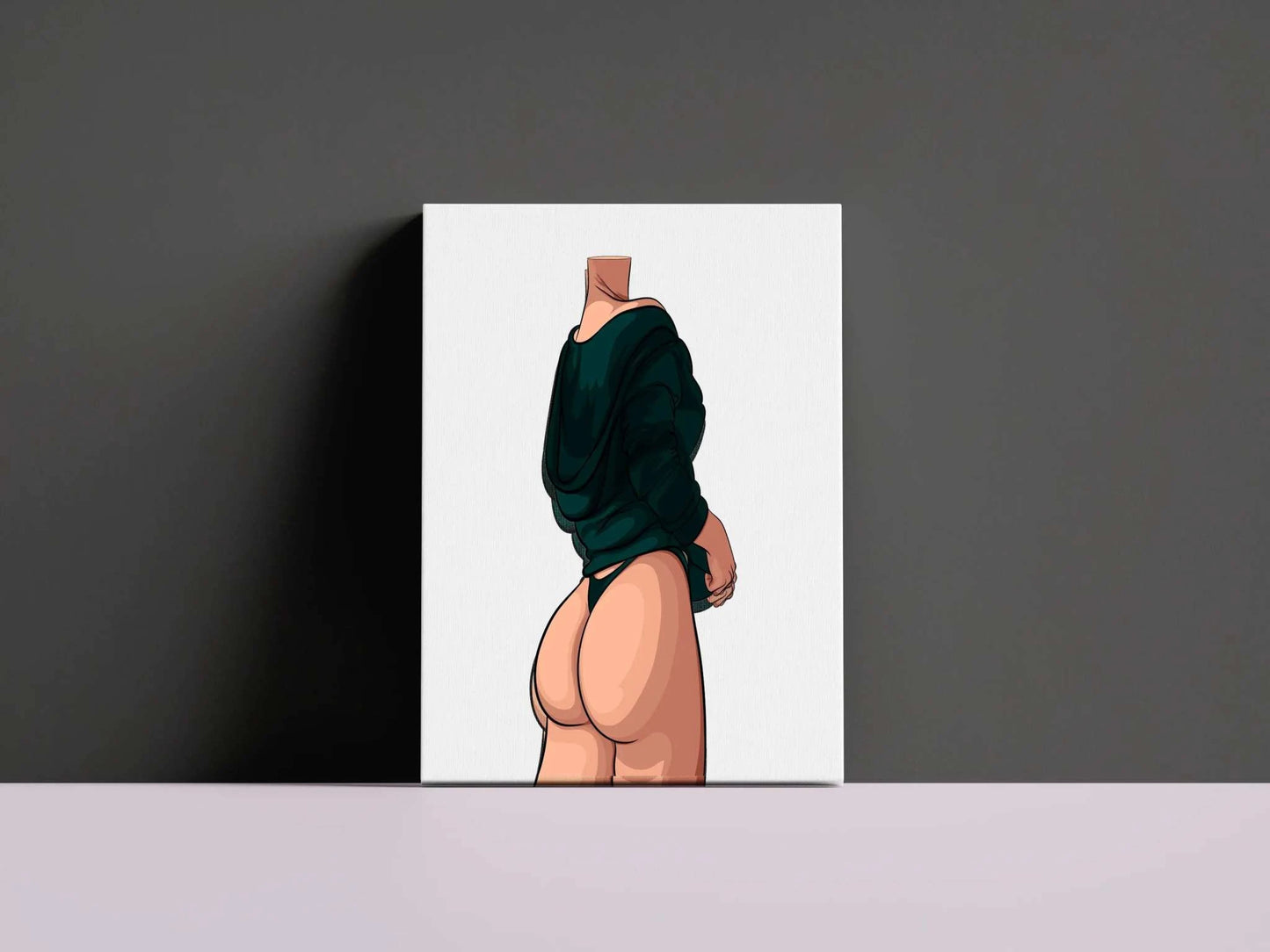 Model 44 digital art featuring bold contours and modern fashion style.