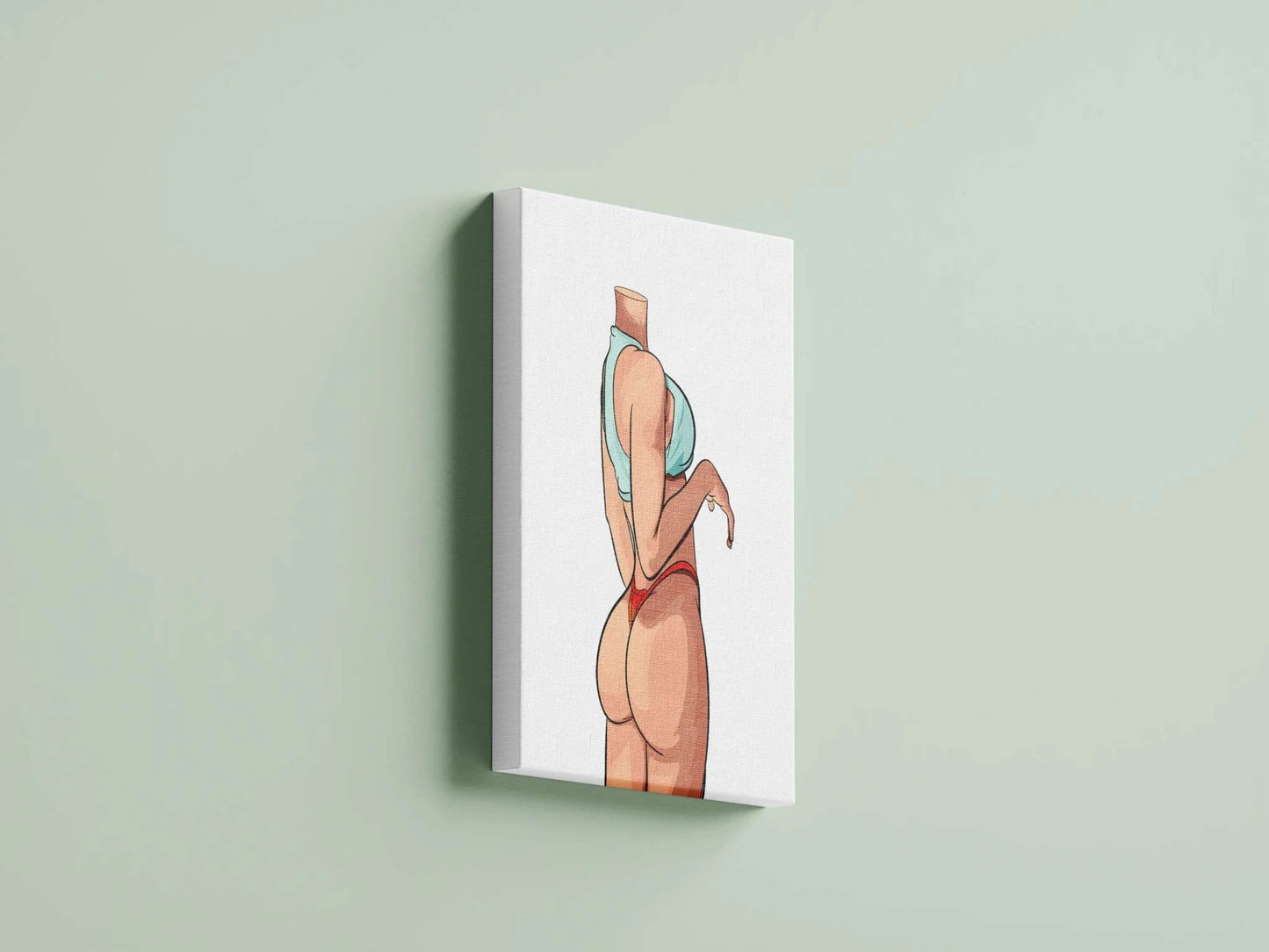 Digital artwork of Model 48 in a stylish pose, featuring vibrant colors and clean lines, ideal for art collections.